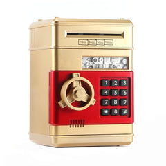 Electronic Piggy Bank ATM Password Money Box Cash Coins Saving Box ATM Bank Safe Box Automatic Deposit Banknote