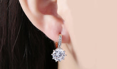 Sapphire Starburst Earrings