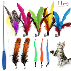 Cat Feather Toy Set