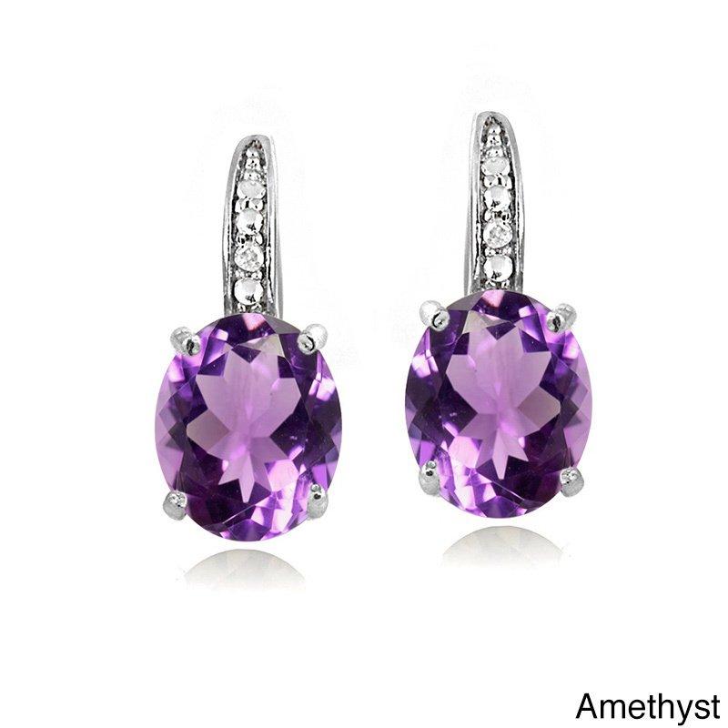 Amethyst Pave Earring
