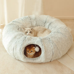 2 In 1 Round Tunnel Pet Beds