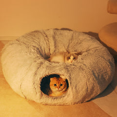 2 In 1 Round Tunnel Pet Beds